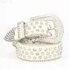 Pasy modne i luksusowy damski dreneston z diamentową dekoracją kryształową błyszczącą diamentową diamentową szeroką bb