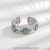 Live Nuovo anello artigianale spazzolato italiano Palazzo Occhio di cavallo Troundful Diamond Edge Wide Edition Anello