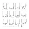 펜던트 목걸이 12 별자리 조디악 목걸이 별자리 표지판 지르콘 스타 갤럭시 천칭 천명 여성 선물 소매 카드 DRO DHCTR