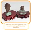 Decorative Figurines 2 Pcs Ornaments And Crafts Base Wooden Stand For Display Handicraft Vase Kistler Buddha Statue Figurine Teapot Shelf