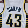 Мужчины напечатали баскетбол Tyrese 0 Haliburton Jersey Pascal 43 Siakam Bennedict 00 Mathurin Myles 33 Turner T.J.9 Макконнелл Аарон 23 Несмит Оби 1 Топпин Эндрю 2 Нембхард