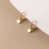 Hoop Earrings Stainless Steel Gold Color Cubic Zirconia Minimal For Women Small Round Cartilage Earring Piercing Jewelry