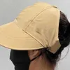 Ball Caps Women Wide Brim Visor 2024 Summer UV odporna na plażę rybacką fisherman regulowane uniwersalna maska ​​baseballowa Q240403