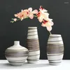 Vases Vintage Céramique Vase salon Room Tablet Top Top Arrangeur Home Decoration Accessories for Flowers Decoracion Hogar