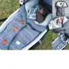 Decken warm warmes Baby Schlafsack Hüllkurve Winter Kid Schlafsack Fußmiss Kinderwagen Stricker Schlaf Sack geborene Strickwolle wolle wickeln