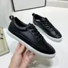 Casual Shoes Men's Spring White Thin Soled Board Lace-Up Breattable Daily Work Leather Loafers Sneakers D216