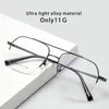 Lunettes de soleil Frames Katkani Retro Fashion Pilot Double Girder Eyewear Ultra Light Optical Optical Prescription Lunes Faire Big Face Homme Eyeglass