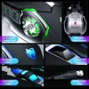 Mice Pro Gamer Gaming Mouse 8D 3200DPI Регулируемая волоконно -светодиодная компьютерная мышь USB -кабель Silent Mouse Y240407