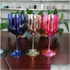 Kieliszki do wina złoty akryl moet szampan 480 ml Acrylics Cups Celebration Party Wedding Drinkware Chandon Glass Cup 16 unz Drop dostarczenie dh9vy