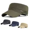 Ball Caps Summer Mesh Outdoor Sports Quick Drying Military Hat Mens Breathable School Flat Top Bicycle Running Baseball Q240403