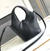 Designer bag bucket bag Locker bag grain texture leather bag women's bag