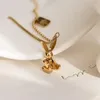 Collana di coniglio d'oro per donne Simple Cioncant Chain Jewelry Gift 240407