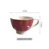 Mugs Ceramic Mug Coffee Cup Household Water Cups Home Creativity Floral Tea Couple Pairs European Style Classic Pattern