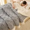 Decken nordisch weiche Plaid Decke verdicken Plüsch Wolle Fleece Winter warm für Erwachsene Kinder Sofa Bettdecke Wurfbetten