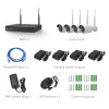 System Tuya Wireless NVR Kit Wiringfree Antijamming 4 Channel Network Video Recorder 4PCS 2/3mp WIFI Gun Camera