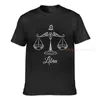 T-shirts de femmes Balance Scrapes Zodiac Signe astrologique Astrologique Échelles Mens T-shirt Tees Men Femmes Shirt Tops d'été