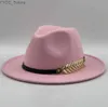 Chapeaux à bord large seau laine Fedora chapeau hkins ressentie femme trilby chapeu masside jazz église