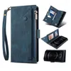 Kussen Zipper Card Flip Leather Phone Case voor Motorola Edge30 Pro X30 S30 G22 E40 G50 5G Nokia G10 Wallet Cover