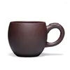 Cups Saucers Teebecher mit echtem Yixing Zisha Master markierte Originalerz -authentische lila Grit Chinesische Kungfu Teetassen 80ml