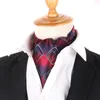 Yay bağları erkekler kaju ascot kravat düğün çiçek paisley cravat scrunch kendini İngiliz beyefendi polyester yumuşak boyun hediyeleri eşarp