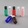 30 ml/1 oz tomma plastpressflaskor med flip cap prov resor flaskan kosmetisk smink förpackningsflaskor behållare