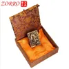 ZORRO Pure Copper Heavy Armor Kerosene Lighter Personalized Emed Classic Grinding Wheel Ignition Windproof Lighters Smoking