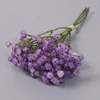 Decorative Flowers Artificial Small Bunch Plastic Gypsophila Bouquet Wedding Hall Family Dining Table Garden Fake Green Plants Layout Decor