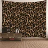 Arazzo Animali marroni selvatici Stampa leopardo Animali selvatici che vivono per camera da letto camera da letto Dormitory Decorazioni artistiche di arazzo 240321