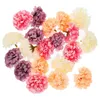 Fleurs décoratives 20 pcs Artisanat artificiel chrysanthemum fausses têtes de fleur en vrac petit mini faux