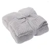 Blankets Autumn Knitting Solid Color Fleece Blanket Household Outdoor Travel Picnic Portable Microfiber Covers For Children