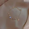 Bracelet Star Moon Zircon Pearl pour les femmes avec design unique, High E Korean Edition, Trey Internet Celebrity, à la mode un bracelet minimaliste, Best