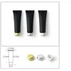 Storage Bottles 50ml Refillable Squeeze 50g Matte Black Cosmetics Containers Cream Body Lotion Travel Use Empty Plastic Soft Tube