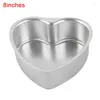 Baking Moulds 3/6/8 Inch Heart Shape Cake Mold Aluminium Alloy Reusable DIY Mousse Pastry Mould Pan Valentine Kitchen Accessory