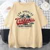 Men's T-Shirts Los Angeles California Beach Paradise Men Tops Street Crewneck T Shirt Cotton Summer T-Shirt Breathable Oversize Clothes H240407