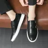 Casual Shoes Fashion Dress Men's Slip On Clubs Party Loafers Classic Black Leather For Men Formal Mariage Wedding Business