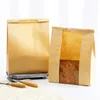 Enveloppe-cadeau 50pcs Sacs à pain faits maison avec fenêtre de la fenêtre BPA BPA Emballage gratuit Rangement en papier boulangerie
