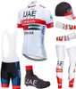 Jersey de cyclisme set 2020 Pro équipe UAE UAE COMMINES CYCLAGE BRAINable MTB Bike Jersey Armwarmer Legwarmer Bib Shorts Kit Ropa Ciclismo2430916