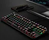 K7 Punk Mechanical Keyboard USB Wired Green Axis 87 Клавиша красочная светлая игра Управление компьютер Механическая клавиатура59166221643395