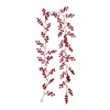 Dekorativa blommor Wildflower Wedding 6ft Red Berry Christmas Garland Artificial Indoor Outdoor Garden Gate Home Träblomma Bukett