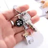 Keychains Lanyards Jack Russell Hound Keychain Mens Alloy Metal Dog Pendant Keyring Car Pack Charm Gift Q240403