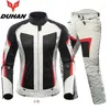 Appareils de moto duhan femmes veste de protection de protection Été Summer Mesh Jaqueta Motociclista Motorbike Motocross Racing Racing Vêtements