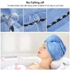 Towel Microfiber Hair Wrap 11x26 Inch Fast Drying Turban Soft Anti Frizz Towels For Curly Long Thick Hai