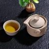 Ensemble de thé à thé en poterie grossière comprenant 1 pot 2 tasse de haute qualité élégant gaiwan belle et facile gêne bouilloire