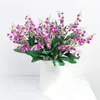 Decorative Flowers Plastic Artificial Lily Of The Valley Bouquet Wedding Floral Home Living Room Decoration Simulation Flower Fake Lilys