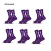 6 Paare/Los Anti-Schlupf-Fußballsocken Männer Frauen Nicht-Schlupf-Fußball-Basketball-Tennis Sportsocken Grip Cycling Riding Socken 240322