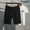Summer Fashion Brand Ins Casual Shorts Mens Korean Slim Fitting Trousers Thin Quarter Pants Straight Tube Loose Suit
