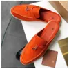 Original Loro * Pian slippers Baotou Half Slippers for Women LP New British Genuine Leather Lazy Outerwear Soft Sole Slippers sandals