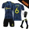 21-22 New Champions League version 2 away c Luo Jersey No. 10 lashford dark blue No. 6 bogba Yellow No