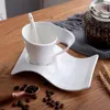 Ceramic européen 200 ml tasse de café expresso Home tasque créatif couple petit déjeuner lait 90 ml de thé d'art 240407