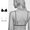 BHs setzt französische sexy Dessous Set Women Frontschnalle dreieckige Tasse BH weibliche dünne Baumwollschultergurt schön Back Unterwäsche